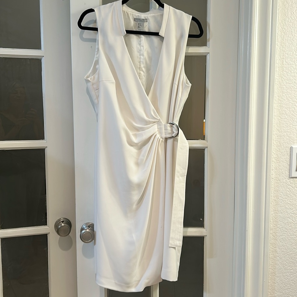 Flattering white dress